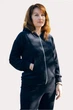 Жіночий спортивний костюм з капюшоном (кофта+штани) 889097 велюр (2XL)112-116 темно-синій (802890112) - зображення 3