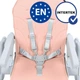 Стілець для годуваня Kidwell Beno pink Рожевий - зображення 4