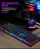 Игровой набор 2в1 TWolf TF200 (UA/ENG раскладка/RGB подсветка) Комплект клавиатура и мышь Black - изображение 6