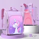 Школьный Рюкзак для девочек с 3D Единорогом ортопедический ZMbaby 02 - Фиолетовый - 3-6 класс, высота 40см - изображение 2