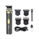 Бездротова машинка для стрижки HOCO HP22 Retro engraving electric hair clipper Black-Gold (6942007623766) - зображення 4