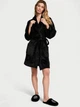 Женский халат Victoria's Secret (5537191156722) плюшевый Black M/L черный - изображение 3