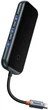 USB-хаб Baseus AcmeJoy 4-Port Type-C HUB Adapter (Type-C to USB3.0*3+Type-C PD&Data *1) WKJZ010013 Dark Grey - изображение 6