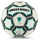 М'яч футбольний №5 PU ламін. SOCCERMAX FB-8079 (№5, 5 сл., пошитий вручну, Білий-бірюзовий) - зображення 4