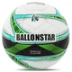 М'яч футбольний професійний №5 BALLONSTAR FB-4403 (PU, Білий-Салатовий) - зображення 1