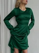Шелковое платье JadFashion S/M зеленый 43285495 - изображение 4