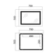 Зеркало Qtap Cardinal 500х700 с LED-подсветкой Touch, с антизапотеванием, с диммером, регулировка температуры цвета (3000-6500K) Reverse QT0478C5070 - изображение 2