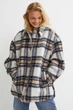 Куртка c шерстю H&M 270972364 XL Бежевий/Сірий - изображение 1
