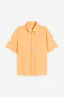 Сорочка льняна H&M 271036745 M Помаранчевий - изображение 6