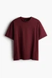 Футболка H&M Loose Fit M бордовий 0608945126 - изображение 5