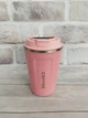 Термокружка Happy Life Coffee 380 мл Розовый - изображение 1