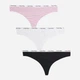 Набор трусиков танга женских хлопковых Calvin Klein Underwear 80880406 1X 3 шт Разные цвета (1159814507) - изображение 1