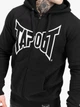 Толстовка на флисе, на молнии мужская Tapout 940062-1500 S Черная с принтом (4255581531269) - изображение 4