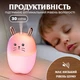 Зволожувач повітря з підсвічуванням Happy Life кімнатний зволожувач для будинку MengChong H2O Humidifier Рожевий - зображення 6