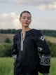 Вишиванка жіноча з візерунком Dibrova Чарівна стихія DBRBL-29-1-gr 46 Чорна (8500000000021) - зображення 9