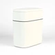 Ведро для мусора с крышкой MVM MY HOME 10 л Бело/Серое (BIN-23 10L WHITE/GRAY) - изображение 1