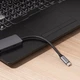Type-C-Хаб Proove Iron Link 6 in 1 (2*USB3.0 + SD/TF + RJ45 + HDMI) silver - зображення 5