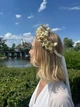 Венок из сухоцветов на голову «Естественная нежность» к фестивалю «Вырий» 22*22*7 см - изображение 4