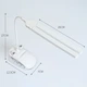 Настольная USB LED лампа гибкая, двойная с аккумулятором и прищепкой белая - изображение 2