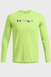 Чоловічий салатовий лонгслів UA TRAIL RUN GRAPHIC LS Under Armour LG 1386707-304 - изображение 3