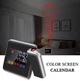 Часы с проектором времени на стену Color Screen 8190, календарь, метеостанция, электронный будильник - изображение 2
