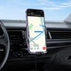 Автомобильный держатель Hoco CA202 Plus |для телефона, от 4.5" до 7", Type-C, с беспроводной зарядкой 15W, автоматический зажим, надежная фиксация, легкая установка в вентиляционную решетку| Черный - изображение 8