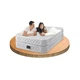 Двоспальне надувне ліжко Intex 64464 (1.52 x 2.03 x 51 см) Supreme Air-Flow Airbed + Вбудований електронасос 220В - зображення 3