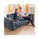Надувной диван-трансформер Intex 66552 (203х224х66 см) Серый Pull-Out Sofa - изображение 5