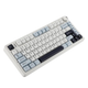 Ігрова Безпровідна Клавіатура AULA F75 White-Blue - зображення 3