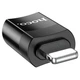 Перехідник адаптер HOCO UA17 Lightning Male to Type-C female USB2.0 adapter Black (6931474761996) - зображення 3