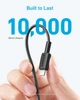 Кабель 322 USB-C to Lightning - 1.8m Nylon Black Anker (teh0022035) - зображення 4