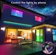 Світлодіодна стрічка RGB Smart LED розумна LED стрічка з пультом дистанційного керування та Bluetooth управління з телефону Самоклеюча гнучка світлодіодна стрічка 1м - зображення 2