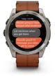 Смарт-часы Garmin fenix 8 51mm AMOLED Sapphire Titanium with Chestnut Leather Band (010-02905-40) - изображение 3