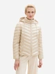 Куртка демисезонная короткая с капюшоном женская Tom Tailor 1041489-12365 XS Бежевая (4067672892599) - изображение 1