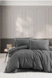 Двоспальний Євро комплект First Choice Soprano anthracite Фланель - изображение 1