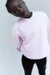 Розовый теплый свитшот для девочек H&M 8-10 лет 134-140 см - изображение 2