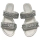 Шлепанцы G by Guess со стразами 38,5 Серебристые - изображение 1