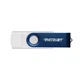 Флешка USB 3.2 Gen 1, 128 ГБ, двойной интерфейс Type-A+C, поворотный корпус, бело-синяя - изображение 1