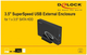 Зовнішня кишеня Delock для 3.5″ SATA HDD SuperSpeed USB 3.1 Gen 1 Type-B Black (42626) - зображення 7