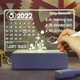 Креативная светодиодная ночная мягкая лампа для заметок SV Calendar USB с ручкой (sv2529) - изображение 2