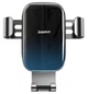 Автотримач в авто для мобільних на дефлектор Glaze Gravity Car Mount Black, Baseus (SUYL-LG01) - зображення 2