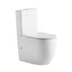 Унітаз підлоговий Qtap Robin New Ultra Quiet безобідковий із сидінням Soft-Close WHITE QT13226083AW - зображення 1