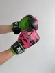 Боксерские перчатки Lion Another Boxing, 10oz, черно-розовые с зеленым (BR-01-10) - изображение 5
