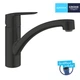 Cмеситель для кухни однорычажный GROHE QuickFix Start 324412432 черный латунь CV034560 - изображение 4