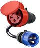 Adapter do samochodu elektrycznego go-e Gemini flex 22 kW CEE32 Red na CEE16 Blue (CH-04-01) - obraz 2