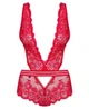 Кружевное боди Obsessive 853-TED-3 Красный S/M (44590) - изображение 3