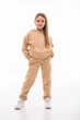 Детский спортивный утепленный костюм Kindamor Warm Autumn Beige для девочки, флис 128 см бежевый - изображение 1