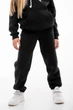Детский спортивный утепленный костюм Kindamor Warm Autumn Black для девочки, флис 116 см черный - изображение 9