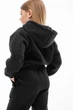 Детский спортивный утепленный костюм Kindamor Warm Autumn Black для девочки, флис 116 см черный - изображение 11