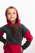 Детский спортивный утепленный костюм Kindamor Snug Princess Crimson/Grey, флис для девочки 116 см малиновый с серым - изображение 6